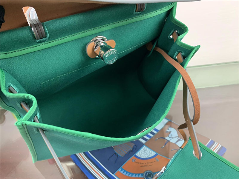 Hermes Herbag 31 Green Dark High