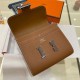 Hermes Constance Compact Wallet Epsom Leather Camel High