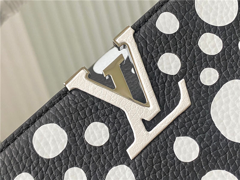 Louis Vuitton Capucines Mini Taurillon LV x YK leather M21692/M48865 Black/White High