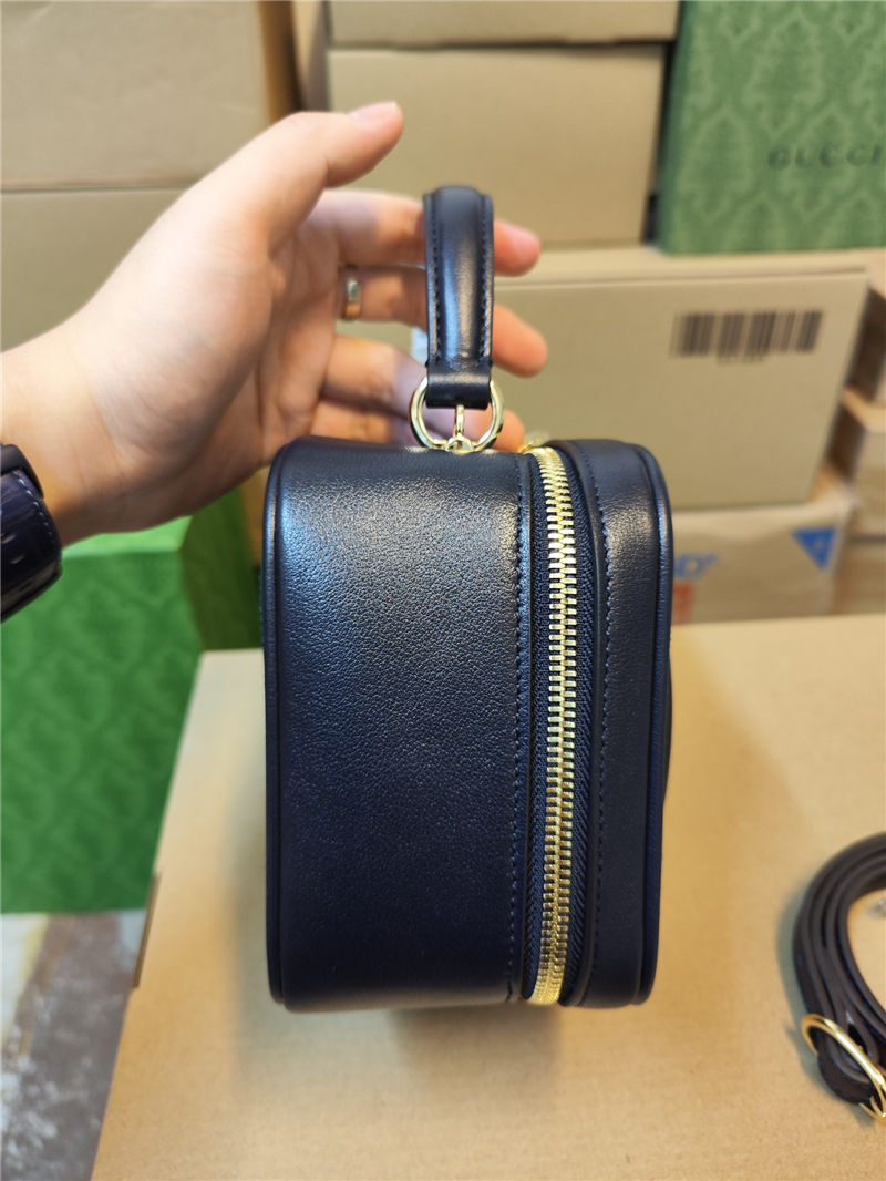 Gucci Blondie Top Handle bag Leather 744434 Blue High