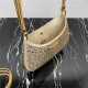 Prada Cleo satin bag with crystals 1BC169 Gold High