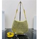 Prada Cleo satin bag with crystals 1BC169 Yellow High