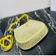 Prada Cleo satin bag with crystals 1BC169 Yellow High