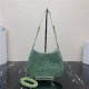 Prada Cleo satin bag with crystals 1BC169 Green High