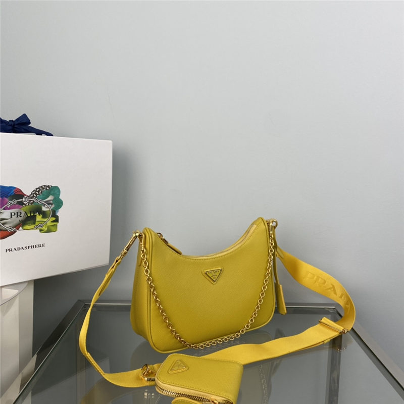 Prada Re-Edition 2005 Saffiano leather bag 1BH204 Yellow High