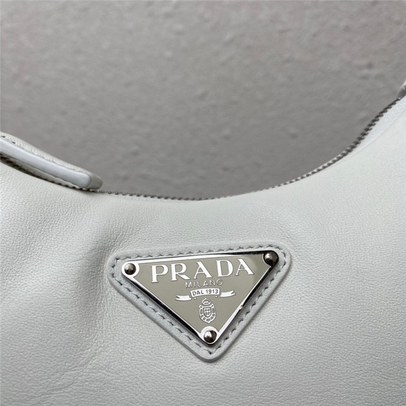 Prada Re-Edition 2005 Padded nappa-leather bag 1BH204 White High