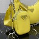 Prada Re-Edition 2005 Padded nappa-leather bag 1BH204 Yellow High