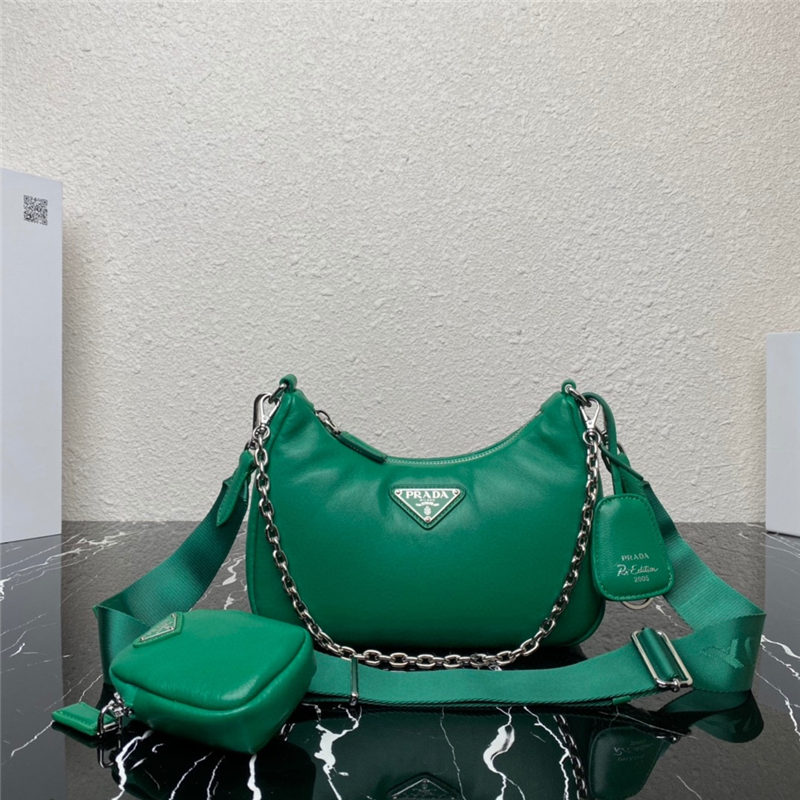 Prada Re-Edition 2005 Padded nappa-leather bag 1BH204 Mango High