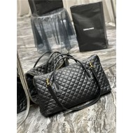 ES GIANT TRAVEL BAG IN QUILTED LEATHERR High