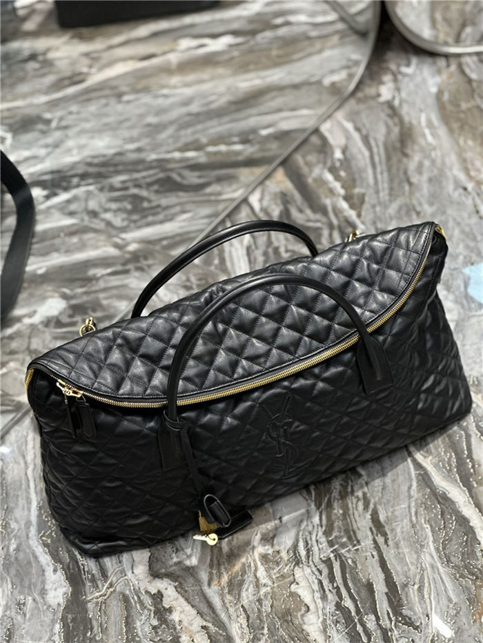 ES GIANT TRAVEL BAG IN QUILTED LEATHERR High