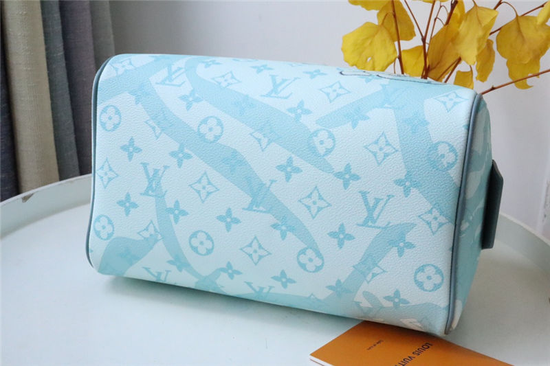 Louis Vuitton DOPP KIT TOILET POUCH Aquagarden coated canvas Crystal Blue M82337 High