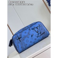 Louis Vuitton DOPP KIT TOILET POUCH Aquagarden coated canvas Blue M82337 High