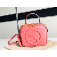 Gucci Blondie Top Handle bag Leather 744434 Pink High