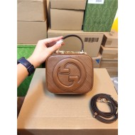 Gucci Blondie Top Handle bag Leather 744434 Tan High