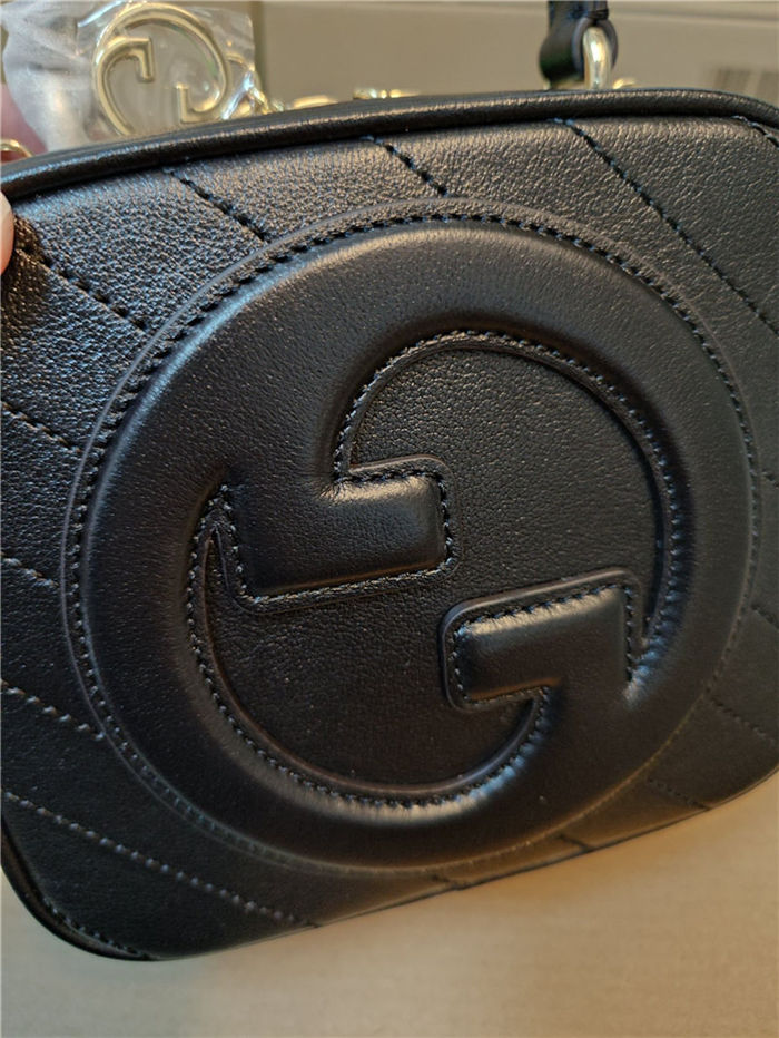 Gucci Blondie Top Handle bag Leather 744434 Black High