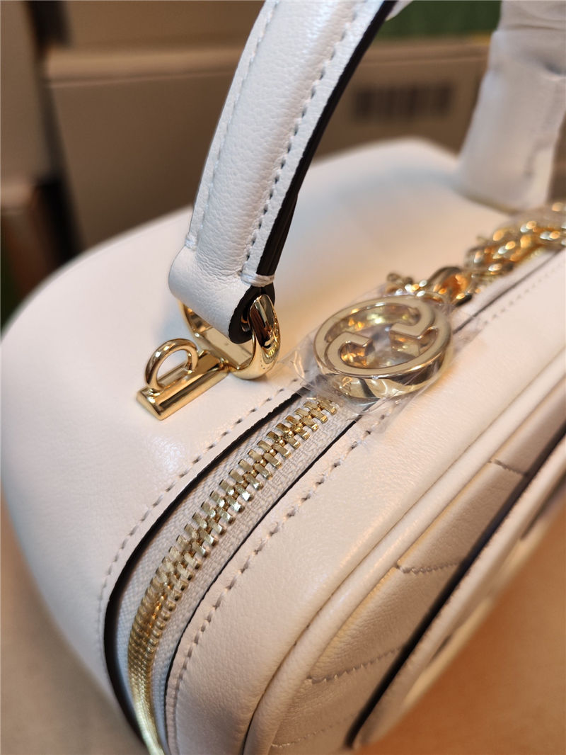 Gucci Blondie Top Handle bag Leather 744434 White High