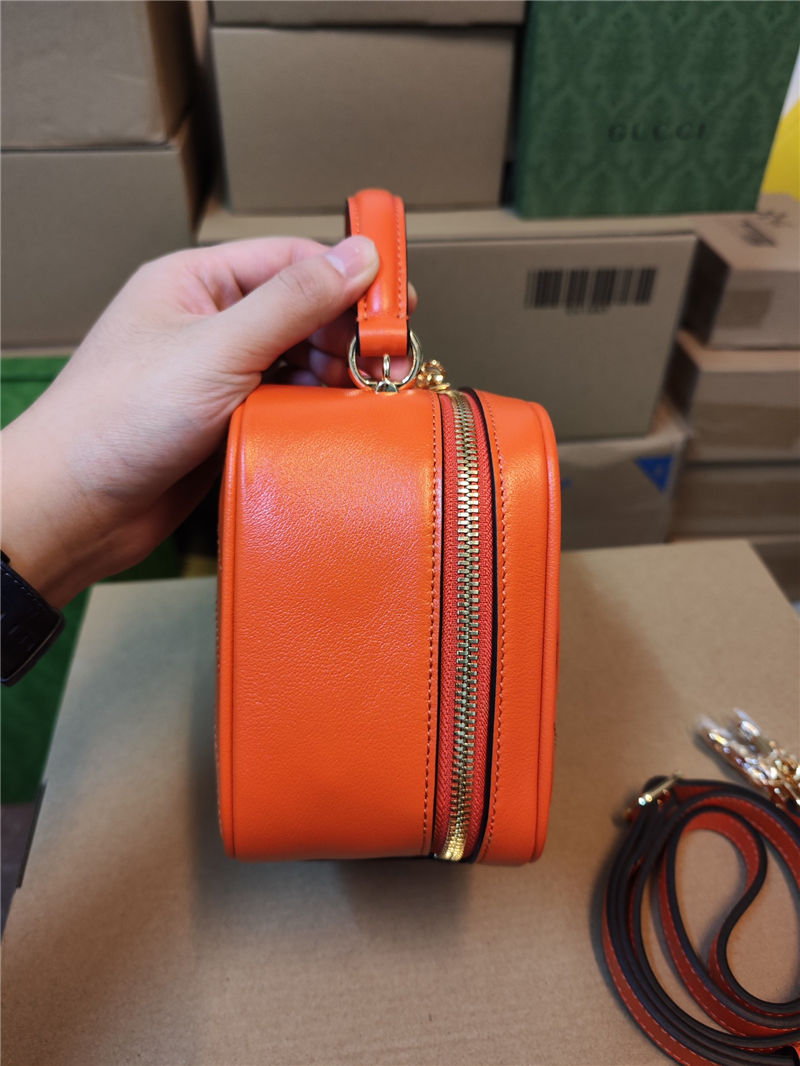 Gucci Blondie Top Handle bag Leather 744434 Orange High