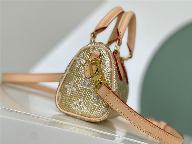 Louis Vuitton Nano Speedy Bag Monogram Gold M82242 High