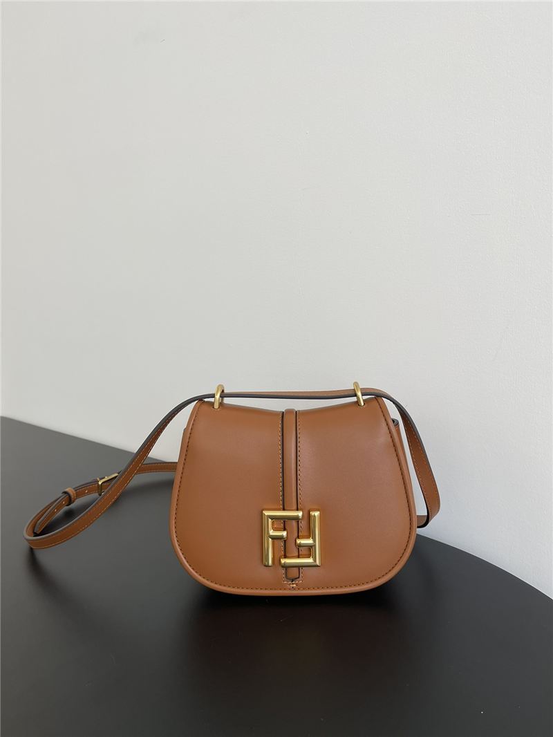 Fendi C’mon Mini leather bag Brown High