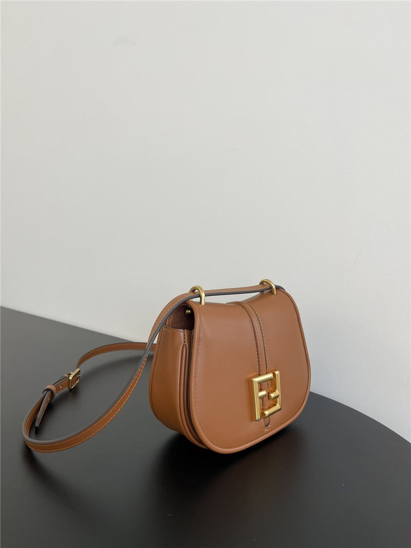 Fendi C’mon Mini leather bag Brown High