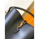 LE 37 SMALL IN SHINY LEATHER BUCKET BAG Black High