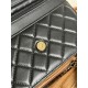 Classic Wallet on Chain AP0250 Lambskin Black Gold Metal B