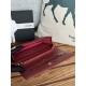 Classic Wallet on Chain AP0250 Lambskin Burgundy Gold Metal B