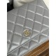 Classic Wallet on Chain AP0250 Lambskin Grey Gold Metal B