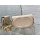 CD SIGNATURE BAG WITH STRAP CD-Embossed Box Calfskin Beige High