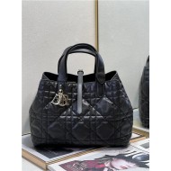 DIOR TOUJOURS BAG MEDIUM Macrocannage Calfskin Black High