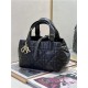 DIOR TOUJOURS BAG SMALL Macrocannage Calfskin Black High