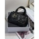 DIOR TOUJOURS BAG SMALL Macrocannage Calfskin Black High