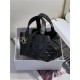 DIOR TOUJOURS BAG SMALL Macrocannage Calfskin Black High