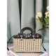 LADY D-JOY BAG SMALL Wicker and Dior Oblique Jacquard High