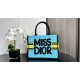 MEDIUM Dior BOOK TOTE Miss Dior Graffiti Embroidery High