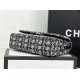 Chanel Medium Classic Flap Bag Tweed Black/Lace High