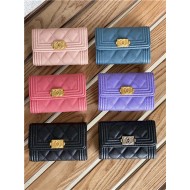 BOY Chanel CARD HOLDER A80603 Grained Calfskin High