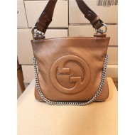 Gucci BLONDIE SMALL TOTE BAG Leather 751518 Camel High