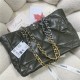 Chanel 19 SHOPPING BAG Shiny Lambskin, Gold-Tone, Silver-Tone & Ruthenium-Finish Metal AS3660 Olive High