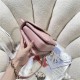 SMALL FLAP BAG WITH TOP HANDLE Lambskin Gold Metal A92236 Pink A