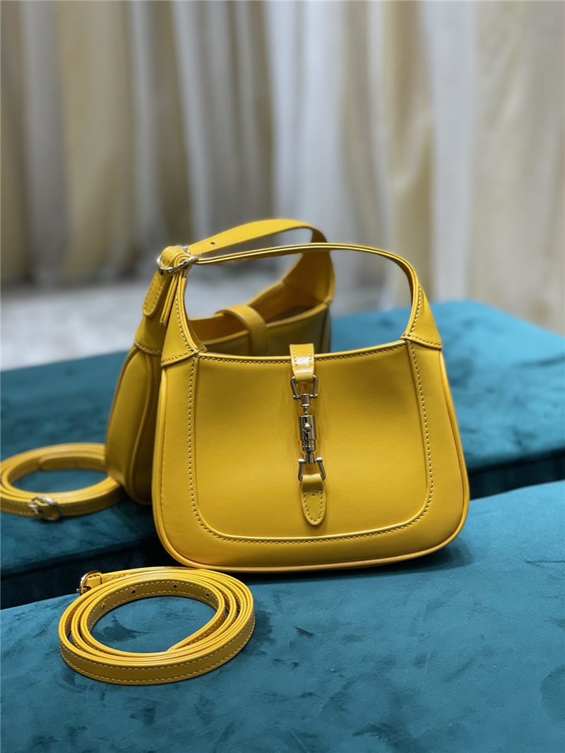 Jackie 1961 mini shoulder bag 637091 leather yellow High