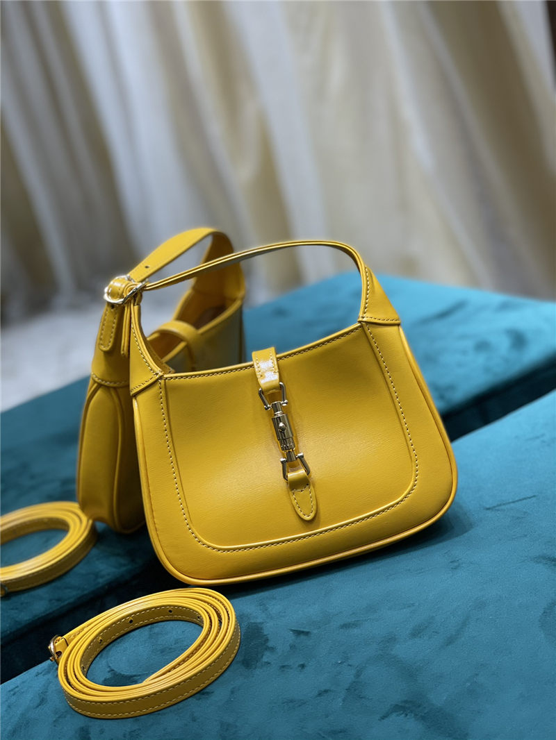 Jackie 1961 mini shoulder bag 637091 leather yellow High