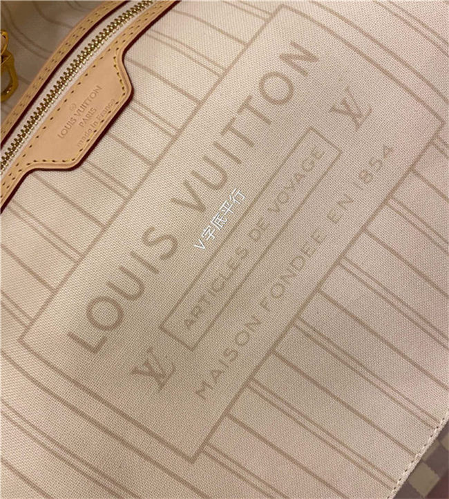 Louis Vuitton Neverfull MM Bag Damier Azur N41361 Top