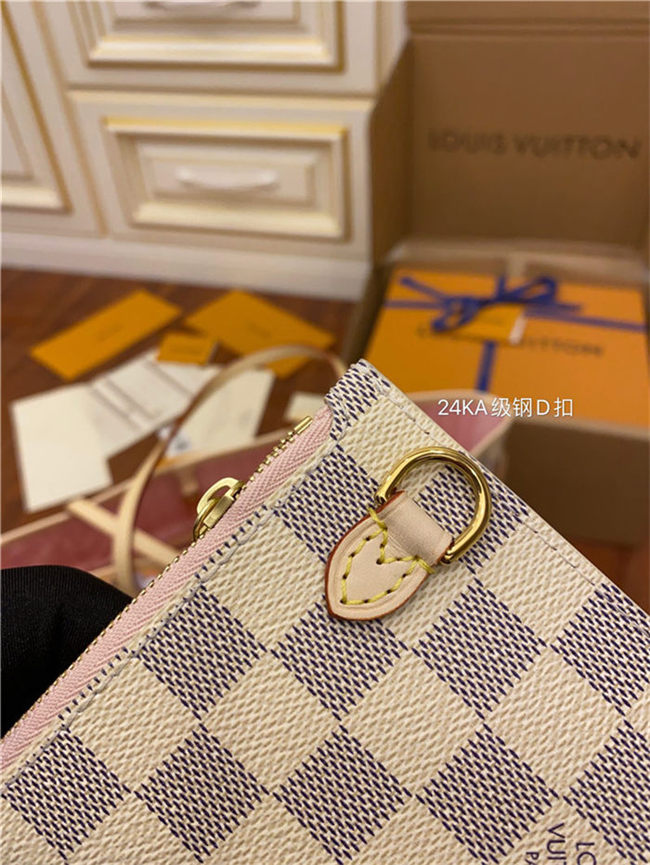 Louis Vuitton Neverfull MM Bag Damier Azur N41605 Top