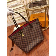 Louis Vuitton Neverfull MM Bag Damier Ebene N41358 Top