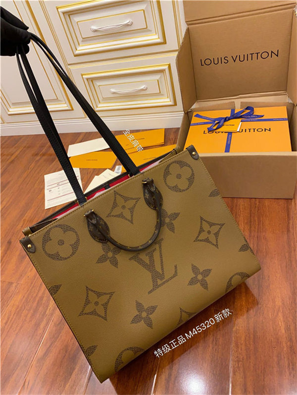 Louis Vuitton ONTHEGO GM Monogram M45320 Black Strap Top