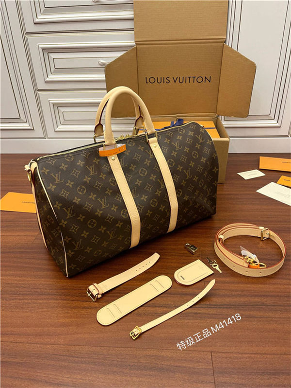 Louis Vuitton Keepall Bandoulière 45 Monogram Eclipse M40569 Top