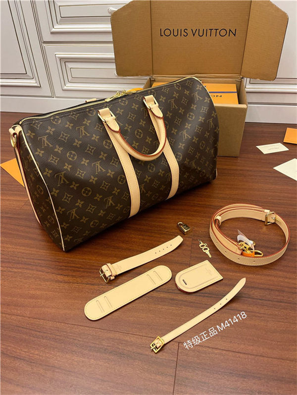 Louis Vuitton Keepall Bandoulière 45 Monogram Eclipse M40569 Top