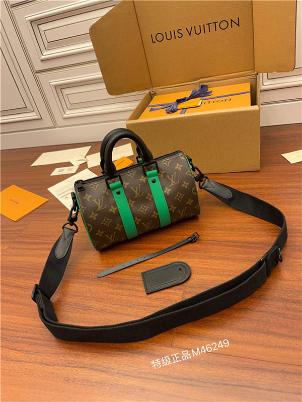 Louis Vuitton Keepall Bandoulière 25 Monogram Macassar coated canvas M46249 Top