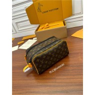 Louis Vuitton DOPP KIT TOILET POUCH Monogram Macassar coated canvas M46696 Top